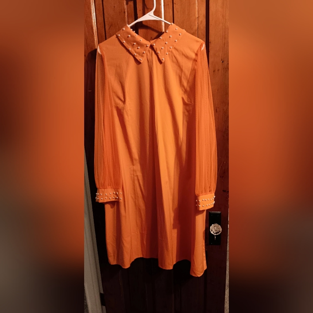 Shein contrast a-line dress